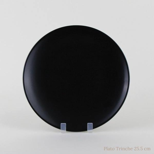 Plato Porcelana Mate Black