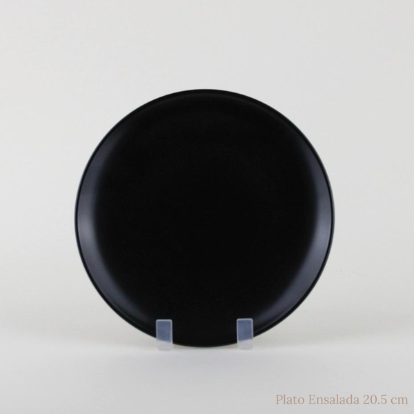 Plato Porcelana Mate Black
