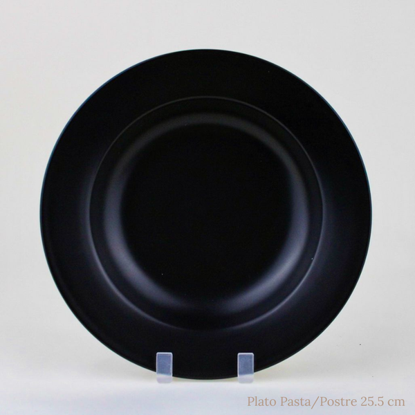 Plato Porcelana Mate Black