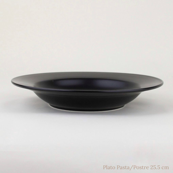 Plato Porcelana Mate Black