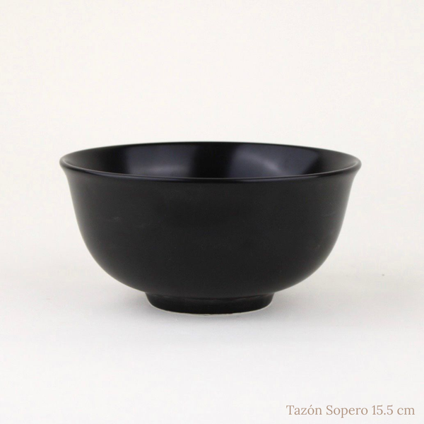 Plato Porcelana Mate Black