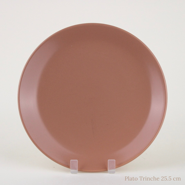 Plato Porcelana Mate Terracota