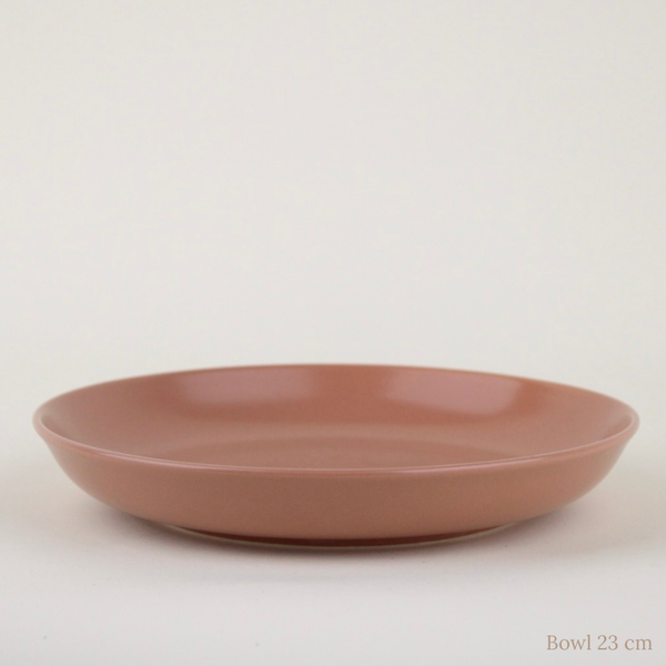 Plato Porcelana Mate Terracota
