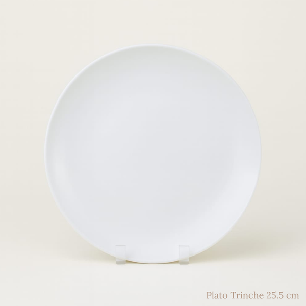 Plato Porcelana Mate White