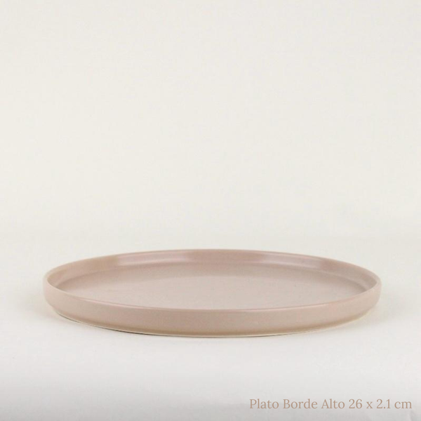 Plato Porcelana Mate Beige