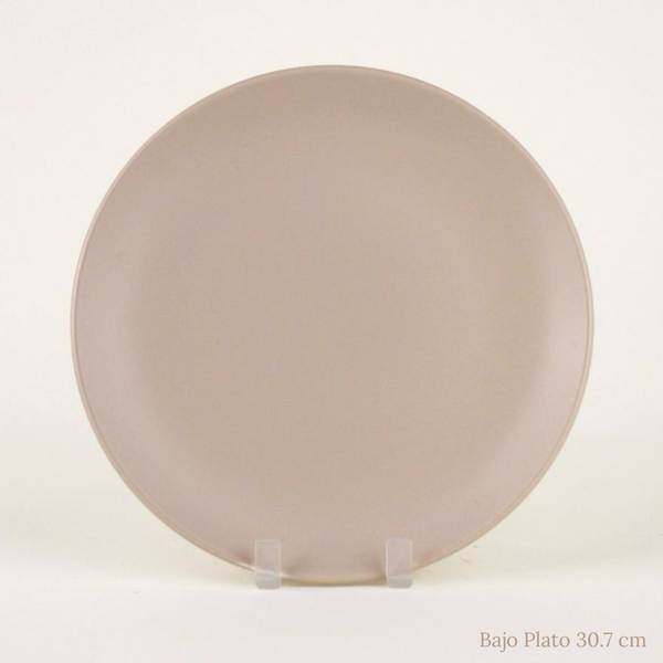 Plato Porcelana Mate Beige
