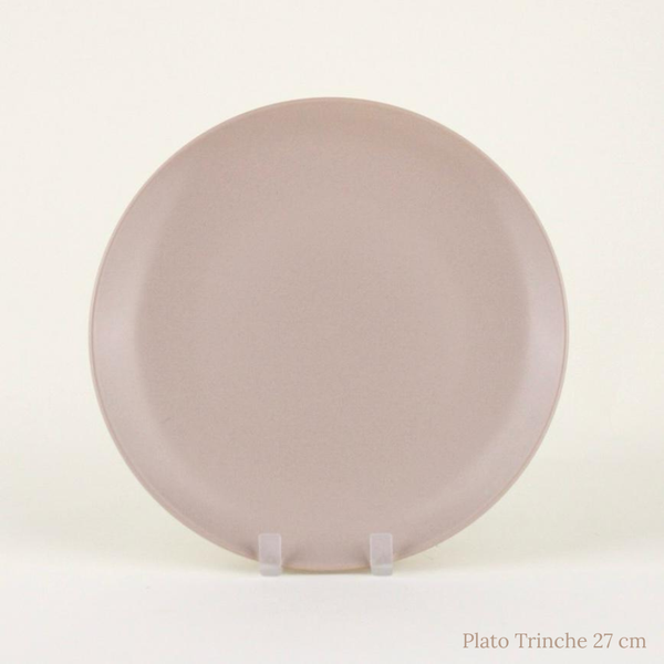 Plato Porcelana Mate Beige