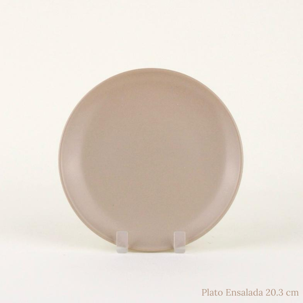 Plato Porcelana Mate Beige