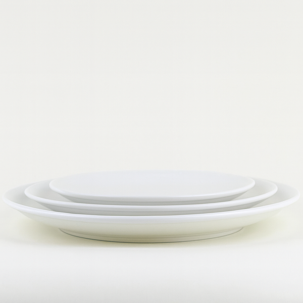 Plato Porcelana Mate White