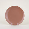 Plato Porcelana Mate Terracota