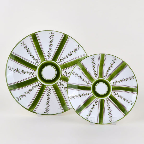 Plato Porcelana Olive Stripes