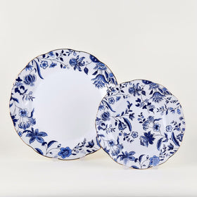 Plato Porcelana Blue Garden