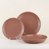 Plato Porcelana Mate Terracota