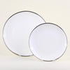 Plato Porcelana Filo Delgado Silver