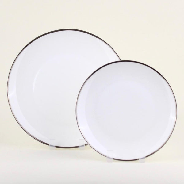 Plato Porcelana Filo Delgado Silver