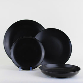 Plato Porcelana Mate Black