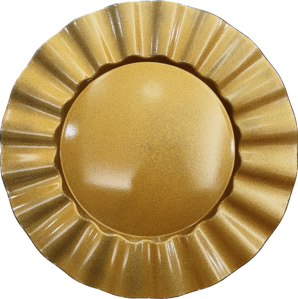 Plato Sol Plástico Gold